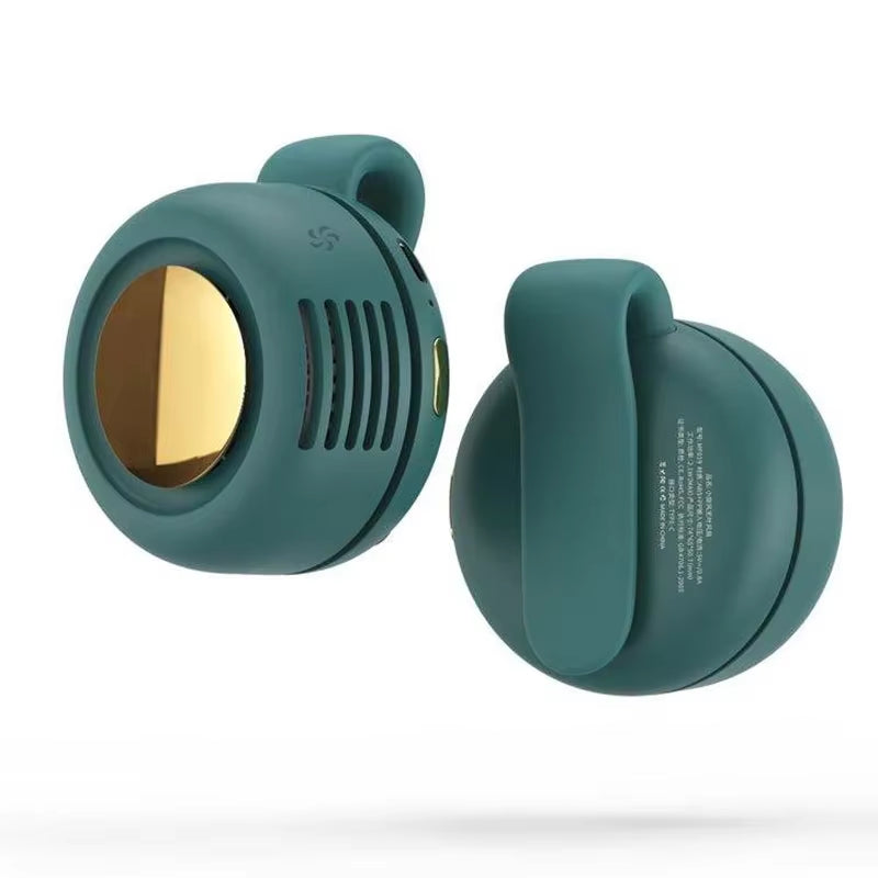 Whirlwind Leafless Fan with Portable Button Design USB Charging Silent Portable Mini Fan for Home and Outdoor Travel
